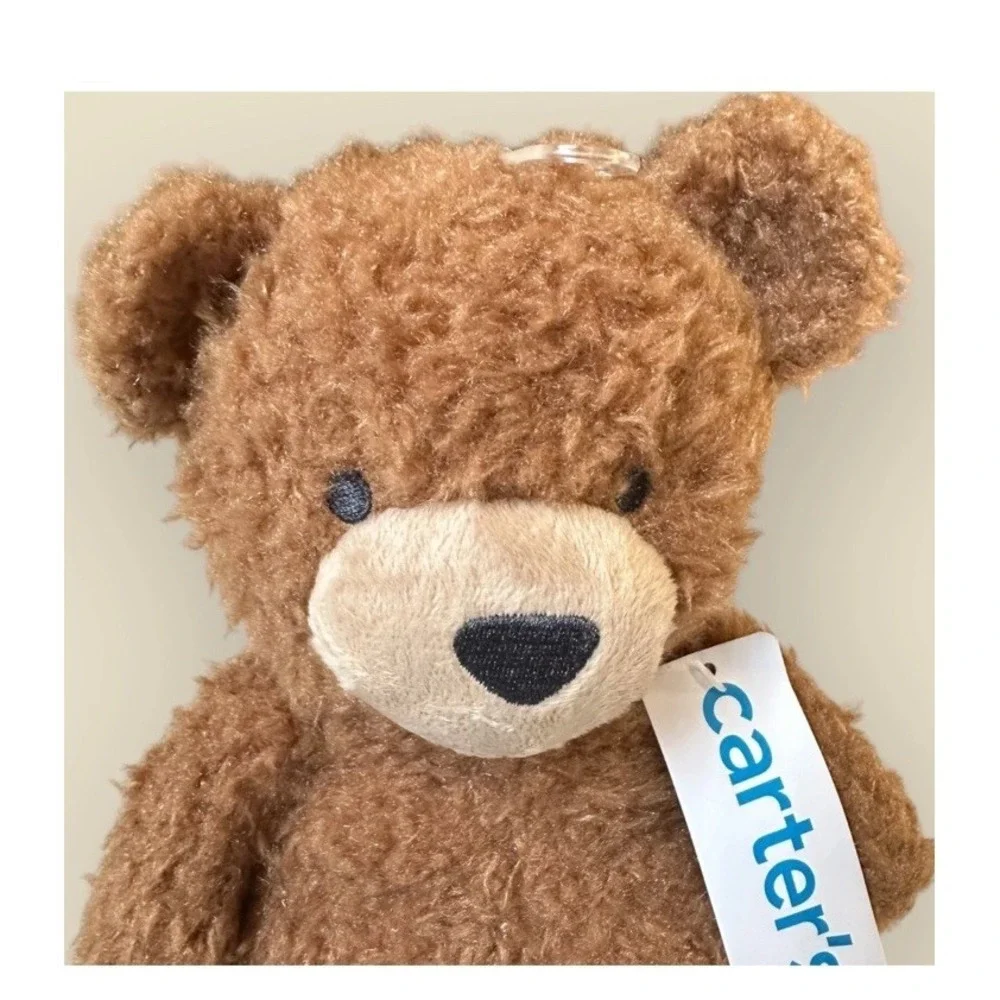 Carter's Baby Brown‎ Bear Lovey Plush Unisex Security Blanket Stuffed Animal NWT